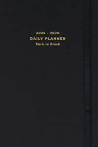 Agenda negra 2025-2026 Muse Back to Black de Kokonote